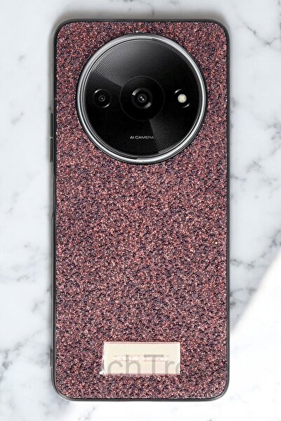 TechTrove Xiaomi Redmi A3 4G Kılıf Parlak Mozaik Taşlı Simli Tasarımlı Diamon...