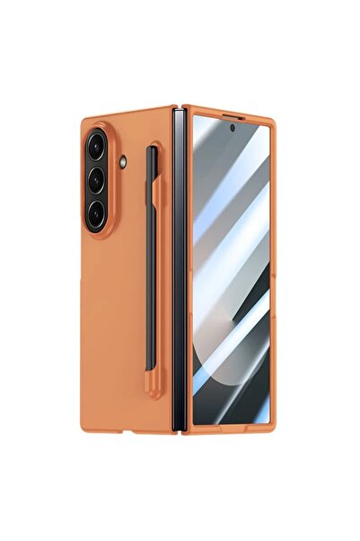 REDz Accessories Husă Smart Pen pentru Samsung Galaxy Z Fold 7, stilou digital inclus, portocaliu