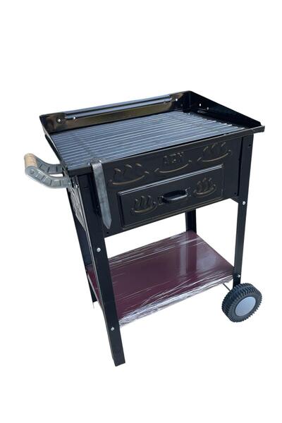 TOPSÖKEN ACN Kömürlü Mangal 35 x 50 Cm Kalın 3 MM Lama Izgaralı