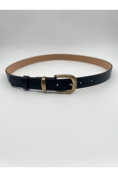 Mynoa Black/Elegant Buckle Women's Belt, Jacket Belt, Pantalon Belt,