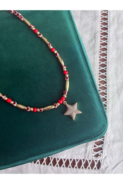 Miltonia Star Summer Bead Necklace