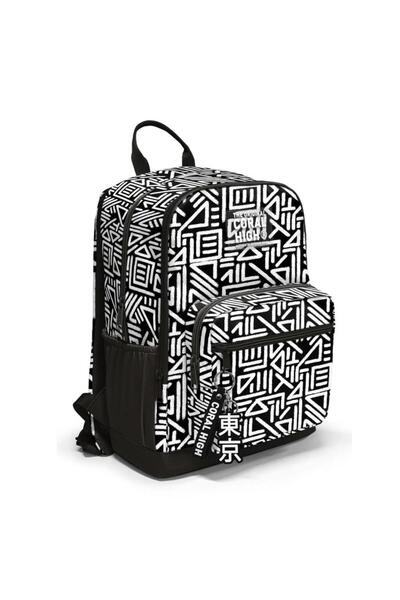Coral High Set of 2 Patterned School Bag Nutrition 23682