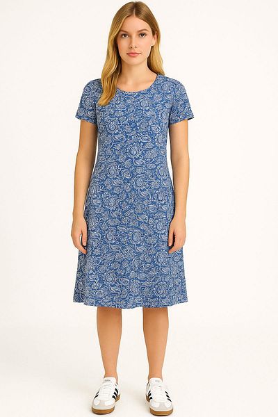 COTENCONCEPT 2 Pieces Draped Comfortable Fit Daily Combed Cotton Fabric Dress