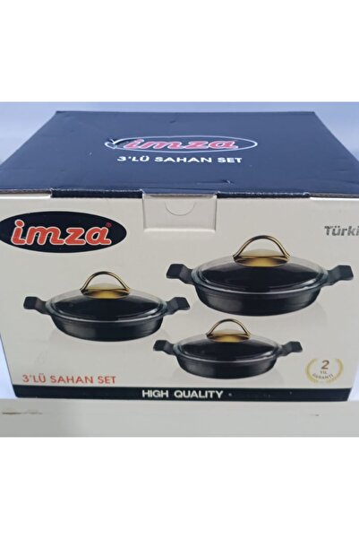 İmza Granite Casting 3-Piece 6-Piece Egg Menemen Sahan Set (18, 20,22 cm)