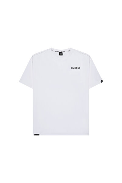 duneus Unisex Falcon Print T-Shirt - White