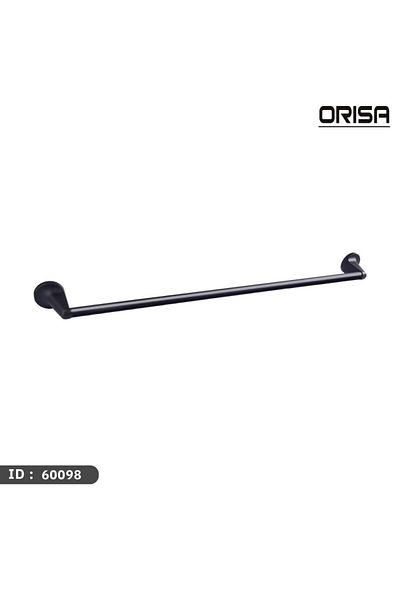 Orisa Single Black Towel Rack