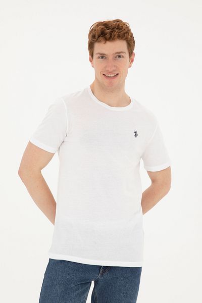 U.S. Polo Assn. Cotton T-shirt with a scoop neck