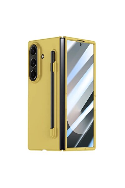 REDz Accessories Husă Smart Pen pentru Samsung Galaxy Z Fold 7, stilou digital inclus, galben