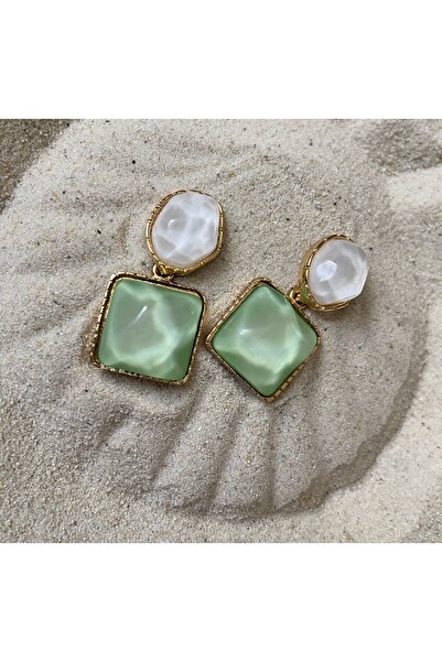 SAFİRTAKI Kadın Vintage Taşlı Küpe