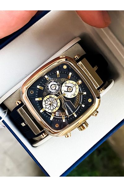 Reward Chaperone Square Men Wrist Watch Waterproof Wristband Gift