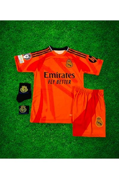 After Party R.E.A.L M.A.D.R.I.D 2024-25 New Season A.R.D.A G.Ü.L.E.R Away Kids Jersey Set of 4 (Armed)