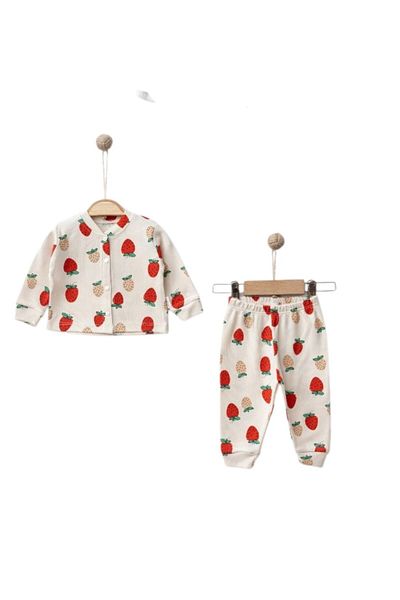 Nayinom Baby Girl Buttoned Pajama Set