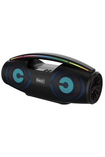 flexy Multifunctional BT Speaker, with BT 5.0, Colorful Light, 2*10W Output, and 3000mAh Battery, Po
