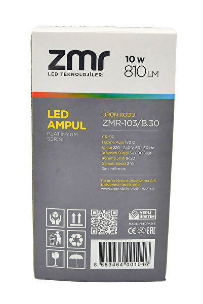 ZMR 10 WATT GÜN IŞIĞI LED AMPÜL