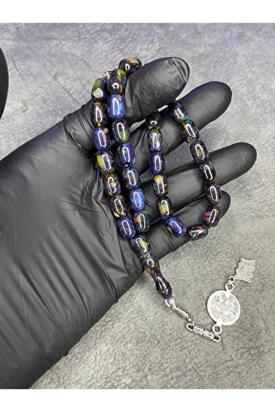 Mos Tespih Mosaic High-End Crimping Amber Prayer Beads