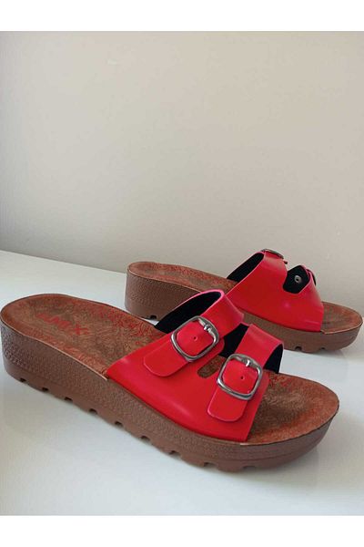 Lumix Esem Model with Buckle Slippers