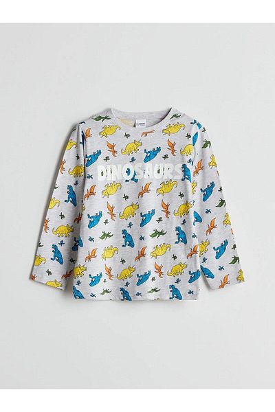 LC Waikiki Lcw Kids Crew Neck Printed Boys Pajama Set (W5)
