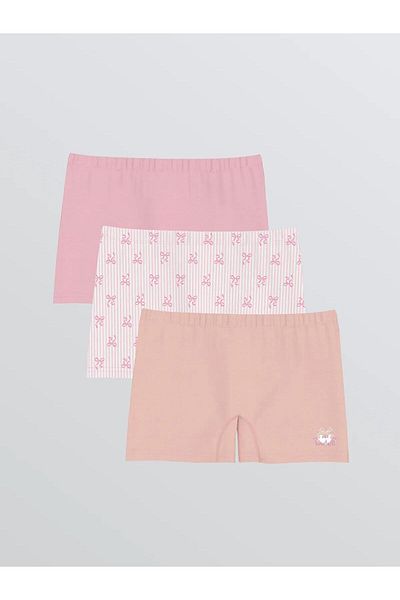 LC Waikiki Lcw Kids Buy Elastic Girl's Boxer 3-Piece (W5)