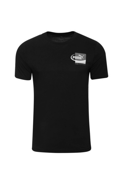 Puma Ανδρικό μπλουζάκι Graphic Tee Black 688034-01