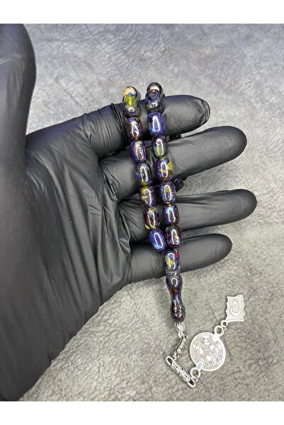 Mos Tespih Mosaic High-End Crimping Amber Prayer Beads