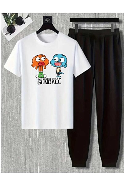 özcstore Hanorac de trening pentru femei/fete, cu imprimeu Gumball