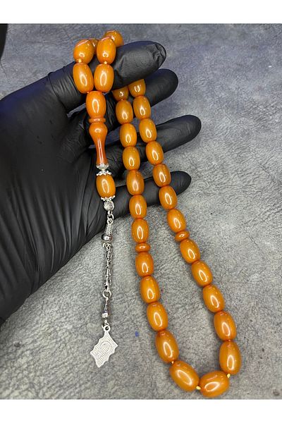 Mos Tespih Large Size High End Clamping Amber Prayer Beads