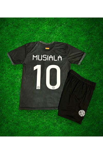 After Party Germany 2025-26 new season black jamal musiala away jersey (new) set of 4 vs atlet ag