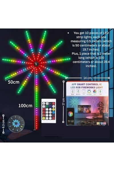 SWEET COLORS Dynamic Fireworks LED Strip Light