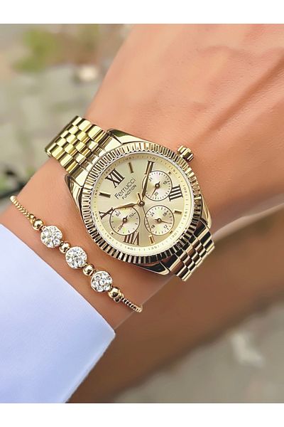 Ferrucci Women's Wristwatch Function Model Steel Cord Waterproof Bracelet Gift