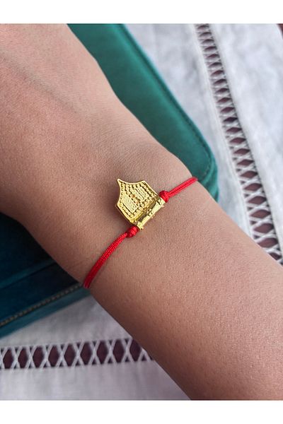 Miltonia Red Rope Bracelet