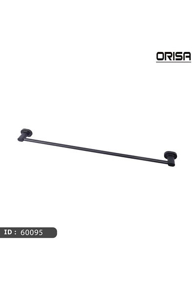 Orisa Single Black Towel Holder