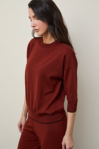 Serianno Yün Bisiklet Yaka Kazak