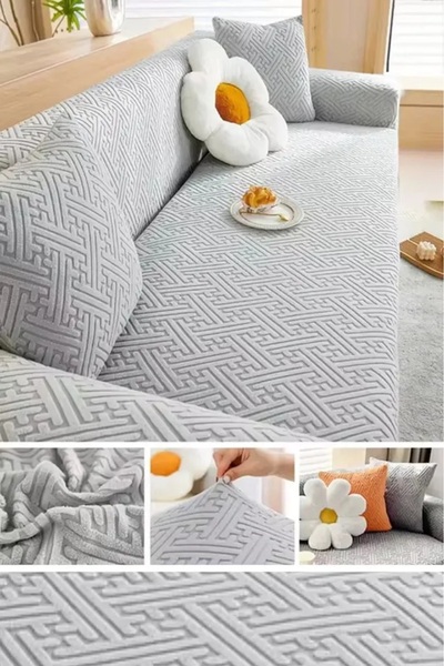 Hazineci Bey غطاء أريكة غطاء أريكة ليكرا عالي الجودة مرن لكرسي أريكة 3 مقاعد ...