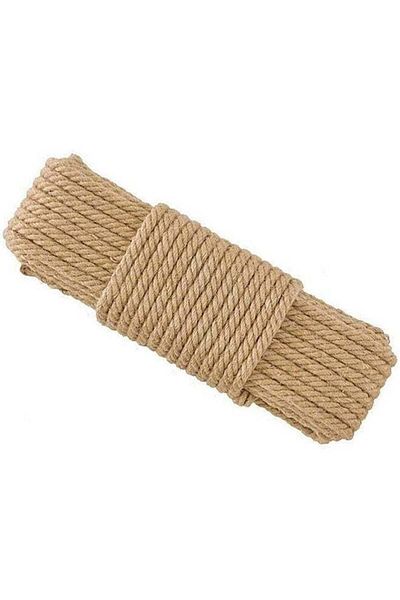 Generic Premify 20M Jute Rope, 6Mm Natural Jute Twine Rustic Cord,Hemp String For Diy Box Packing Wedding D