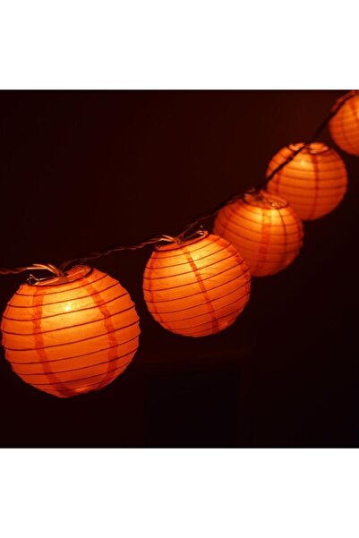 Evvano Dekoratif Çin Feneri – Kağıt Lamba - Turuncu