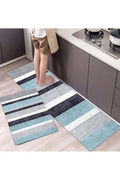 Generic KUYING Abstract Print Bathroom Soft Anti-Skidding Mat