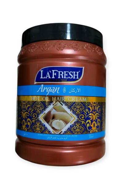 AL FRESH كريم الشعر لا فريش هوت أويل بزيت الأرغان - ترطيب عميق ولمعان طبيعي -...