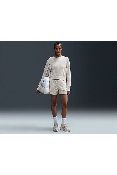 Nike Women's Casual Sweatshirts W Nsw Nk Chll ft Aop Crew