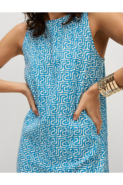 Marks & Spencer Keten Mini Shift Elbise