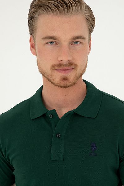 U.S. Polo Assn. Men's Dark Green Polo Shirt With Embroidered Logo