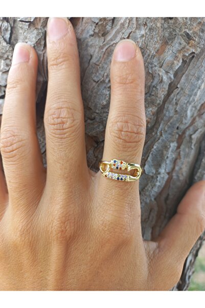 lavantebutik خاتم حجر الزركون الملون قابل للتعديل