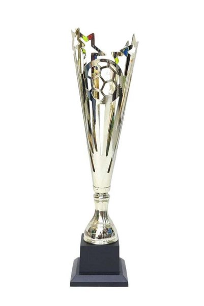 Generic Silver Football Star Trophy – 43cm with Black Base | Premium Award fo...