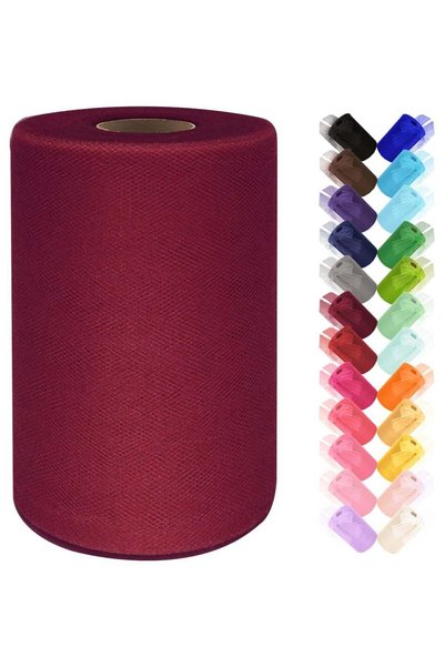 Generic Red Tulle Fabric Rolls 6 Inch x 100 Yards (300 feet) - Perfect for We...