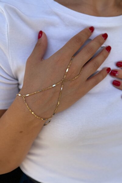 Utku Kuyumculuk 14 AYAR AYNALI MODEL BURGU ZİNCİRLİ ŞAHMERAN