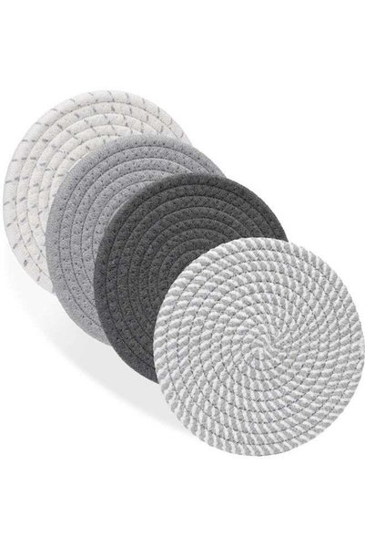 Generic 4 Pcs Drink Coasters with Holder, 4 Colors Absorbent Coasters, Minima...