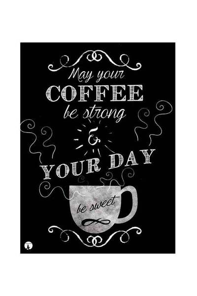 Generic Quote Themed Metallic Plate Black/White 20x15cm