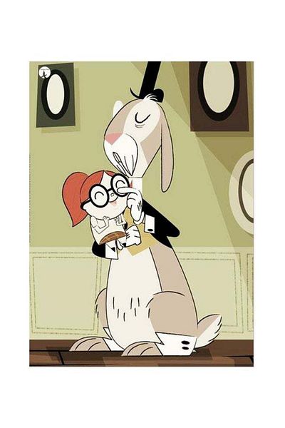 Generic BP Cartoon Themed Metallic Plate Green/White/Beige 20x15cm
