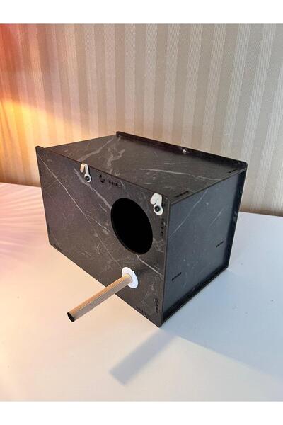 Demo Tasarım Tabanca Yuvalık Gökkuşağı Ispinoz Kuş Yuvası (SİYAH)