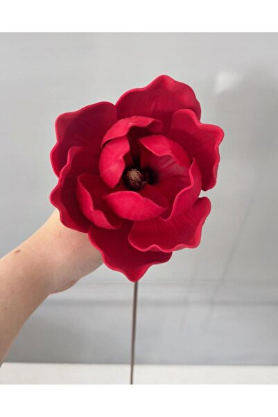 PEKİBU İTHAL LÜKS MANOLYA DALI KIRMIZI