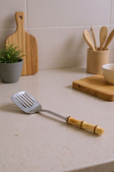 Bambum Mundo Bamboo Handle Slotted Colander 35*7,5cm